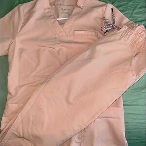 Light Pink Jaanuu Scrub Set